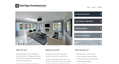 Desktop Screenshot of oakridgedevelopments.com